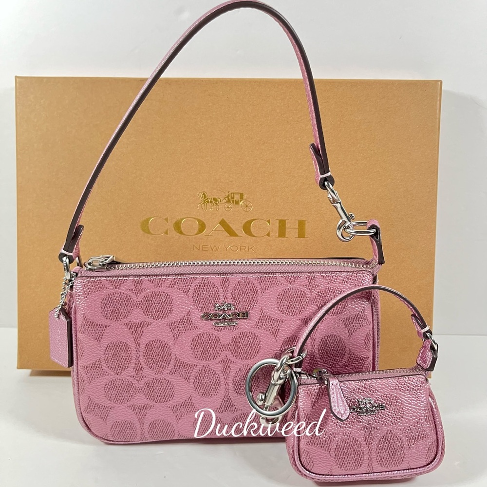 NWT Coach Boxed Nolita 19 And Nolita Bag Charm Set CCK96 Pink/Rose Holiday Gift